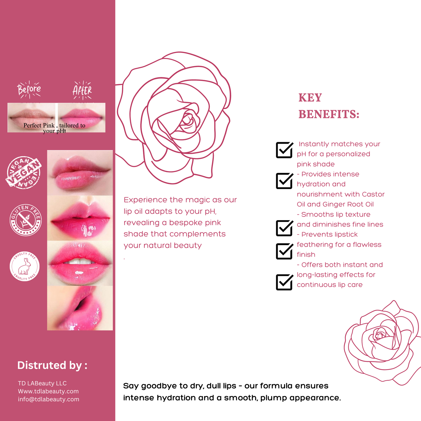PH Lip Oil Tinted & Hydrating Lip Oil